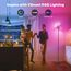 SIBRILLE RGB Stehlampe Wohnzimmer LED Dimmbar 20W, LED Stehlampe RGB Modern Deckenfluter mit Fernbedienung 1300lm, 3000K-6000K Touch Stehleuchte Leselampe für Wohnzimmer Schlafzimmer Büro Hotel