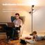 SIBRILLE Stehlampe LED Dimmbar, 36W Deckenfluter LED Dimmbar 2500LM mit Fernbedienung & Berührung 2700K-6500K, 3-Licht Leselampe Moderne Stehleuchte Stehlampe für Wohnzimmer Schlafzimmer Büro Hotel
