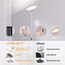 Modlicht 35W Stehlampe LED Dimmbar Silber, 4200LM Deckenfluter LED mit Leselampe, 3000-6000K Stehleuchte Wohnzimmer mit Fernbedienung & Touch-Steuerung, Stehlampe Leselampe für Schlafzimmer Büro