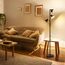 SIBRILLE Stehlampe LED Dimmbar, 36W Deckenfluter LED Dimmbar 2500LM mit Fernbedienung & Berührung 2700K-6500K, 3-Licht Leselampe Moderne Stehleuchte Stehlampe für Wohnzimmer Schlafzimmer Büro Hotel