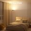 SIBRILLE Stehlampe Wohnzimmer 36W, Stehlampe Dimmbar mit Fernbedienung, 3000K-6000K Deckenfluter LED Dimmbar 175CM Hohe Stehleuchte, Leselampe für Wohnzimmer Schlafzimmer Büro, Braun