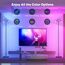 SIBRILLE RGB Stehlampe Wohnzimmer LED Dimmbar 20W, LED Stehlampe RGB Modern Deckenfluter mit Fernbedienung 1300lm, 3000K-6000K Touch Stehleuchte Leselampe für Wohnzimmer Schlafzimmer Büro Hotel