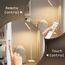 Mojimdo 120 LED Stehlampe, helle Stehlampen für Wohnzimmer, 3 Farbmodi & 10 Helligkeiten 3000K-6000K Standlicht, Schwanenhals Leselampe mit Fernbedienungen für Schlafzimmer Büro