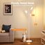 SIBRILLE Stehlampe Wohnzimmer 36W 2500LM Stehlampe LED Dimmbar, Fernbedienung&Touch-Steuerung, 2700K-6500K 3-Licht Leselampe Stehleuchte Moderne Deckenfluter LED Dimmbar für Wohnzimmer Büro, Weiß