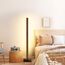 EDISHINE Stehlampe Holz, 18W LED Stehleuchte Dimmbar, Boho Ecklampe, 3000K warmweiß, Vintage Standleuchte mit Fußschalter, 800lm Lichtsäule für Wohnzimmer, Schlafzimmer, Büro