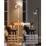SIBRILLE Stehlampe Wohnzimmer, LED Stehlampe Dimmbar 1300LM Deckenfluter LED Dimmbar mit Fernbedienung 3000K-6000K Leselampe Weiß, Touch Stehleuchte für Wohnzimmer Schlafzimmer Büro
