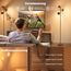 SIBRILLE Stehlampe Wohnzimmer 36W 2500LM Stehlampe LED Dimmbar, Fernbedienung&Touch-Steuerung, 2700K-6500K 3-Licht Leselampe Stehleuchte Moderne Deckenfluter LED Dimmbar für Wohnzimmer Büro, Braun