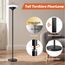 BBHome LED Deckenfluter, 27W Stehlampe LED Dimmbar mit Fernbedienung & Berührung, 3000K-6500K Stehlampe Wohnzimmer Modern für Wohnzimmer, Schlafzimmer, Büro, Schwarz