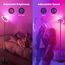 SIBRILLE RGB Stehlampe Wohnzimmer LED Dimmbar 20W, LED Stehlampe RGB Modern Deckenfluter mit Fernbedienung 1300lm, 3000K-6000K Touch Stehleuchte Leselampe für Wohnzimmer Schlafzimmer Büro Hotel