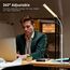 Mojimdo 120 LED Stehlampe, helle Stehlampen für Wohnzimmer, 3 Farbmodi & 10 Helligkeiten 3000K-6000K Standlicht, Schwanenhals Leselampe mit Fernbedienungen für Schlafzimmer Büro