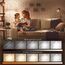Mojimdo 120 LED Stehlampe, helle Stehlampen für Wohnzimmer, 3 Farbmodi & 10 Helligkeiten 3000K-6000K Standlicht, Schwanenhals Leselampe mit Touch Control für Schlafzimmer Büro