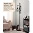 EDISHINE Stehlampe Wohnzimmer Dimmbar, 3 Käfig Lampenschirm aus Metall, 163cm Retro Standleuchte, Industrial Stehleuchte Schwarz mit LED E27 Leuchtmittel, für Modern Deko Schlafzimmer, Geschenk
