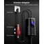bokman Mobile Wallbox 11kW, Typ 2 Ladekabel mit CEE Stecker & Adapterkabel 5 Meter |16A | 3-Phasig | IP65 Wasserdicht, Tragbares EV-Ladegerät für IEC 62196-2 mit Tragetasche & Mikrofaserhandtuch