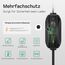 dé Ladekabel Typ 2 Schuko 3,68kW[1-phasig, 25m, 6-16A] EV Chargers mit Steuerbarer Digitalanzeige für Elektroauto, Ladekabel e Auto für Model 3/Y, ID.3, ID.4, ID.5, MG4, Q4, Gla und Anderen PHEV/EV