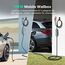 WISSENERGY Mobile Wallbox/Ladestation 11kW mit CEE Stecker, 6m | 3-phasig | 6-16A | Typ 2 Ladekabel EV Ladegerät für Allen EVs & PHEVS, IEC 62196-2, IP66