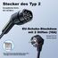 VDLPOWEREU Ladekabel Typ 2, 3.6KW /10M Ladestation Elektroauto Schuko, 6A-16A LED-Anzeige Tragbare EV Ladegerät, Typ 2 Ladekabel für Elektrofahrzeuge mit Einphasigem EU-Schuko, IP65(Norm IEC 62196-2)