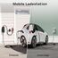 dé Mobile Wallbox/Ladestation 11kW [3-phasig|20m|6-16A] mit Einstellbarer Ladeleistung, Ladekabel CEE 16A auf Typ 2 und EV Ladegerät für Model Y/3, ID.3/4/5, MG4, EX30, e-up, e-tron, Zoe und andere EV
