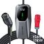 VDLPOWEREU Typ 2 Ladekabel 11kW, EV Ladegerät Dreiphasig CEE 16A | 15M Mobile Wallbox Ladestation Einstellbarer Strom und Einstellung Startzeit für Allen Elektrofahrzeugen EV PHEV IEC 62196-2 Stecke