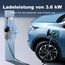 VDLPOWEREU Ladekabel Typ 2, 3.6KW /15M LadekabelElektroauto, 6A-16A LED-Anzeige Tragbare EV Ladegerät, Typ 2 Ladekabel für Elektrofahrzeuge mit Einphasigem EU-Schuko, IP65(Norm IEC 62196-2)