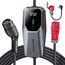 VDLPOWEREU Mobile Wallbox 11kW Typ 2 Ladekabel 6-16A | 5m Mobile Ladestation mit Adapter, 3-phasig CEE EV Ladegerät Einstellbarer Strom und Einstellung Startzeit für Allen Elektrofahrzeugen EV PHEV