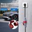 VDLPOWEREU Mobile Wallbox 11kW Typ 2 Ladekabel 6-16A | 5m Mobile Ladestation mit Adapter, 3-phasig CEE EV Ladegerät Einstellbarer Strom und Einstellung Startzeit für Allen Elektrofahrzeugen EV PHEV