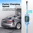 WISSENERGY Typ 2 EV Ladekabel Schuko 2-Pin, 3,68KW Einphasig [10-16A] EV Ladegerät mit 10M Ladekabel, IP66 Wasserdicht Mobile Ladestation mit Tragetasche für PHEV EV