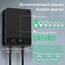 dé Wallbox 22kW mit App und Stromzähler & 7,5m Typ 2 Ladekabel, 3-Phasen EV-Ladegerät (6-32A, 400V), für BEV/PHEV, RCD Typ-B & IP54-Schutz, effiziente Ladestation für Zuhause, Schwarz