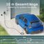dé Typ 2 Ladekabel Schuko mit APP 3,7kW [10m, 6-16A, 1-phasig] Ladekabel Typ 2 Schuko mit Digitalem LCD - EV Charger 3,7kW Weiß für e Auto ID.3/4/5/7, Model Y/3, ENYAQ und Anderen PHEV/EV