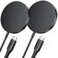 JSAUX 2-Pack Mag-Safe Ladegerät Magnetisches Kabelloses Wireless Charger Pad Induktive Kompatibel mit MagSafe Ladegerät iPhone 17 Air Pro Max/iPhone 16/15/14 13 12 Serie, AirPods 3/2 Schwarz