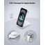 Mag-Safe Ladestation 3 IN 1, Ladegerät kompatibel mit App1e Watch und iPh0ne, Induktive Ladestation auch geeignet für Airp0ds Pro 3 2, Kabelloses Ladegerät für iPh0ne 16 15 14 13 12 Serie(Silber)