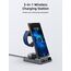 Wireless Charger für Samsung Ladestation für Galaxy S25 Ultra, Induktive Ladestation für Samsung Galaxy Watch 8/Ultra/7, Kabelloses Ladegerät für Galaxy S24 Z Fold Z Flip 6, Galaxy Buds