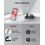 GEEKERA Wireless Charger, 3 in 1 Induktive Ladestation für iPhone Air/17/16/15/14/13/12/11/Pro Max, Ladestation für Apple Watch Ultra 3-1/11-2/SE, Kabelloses Ladegerät für AirPods Pro 3-2/4-2, Weiß