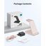 GEEKERA Wireless Charger, 3 in 1 Induktive Ladestation für iPhone Air/17/16/15/14/13/12/11/Pro Max, Ladestation für Apple Watch Ultra 3-1/11-2/SE, Kabelloses Ladegerät für AirPods Pro 3-2/4-2, Rosa
