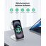 Mag-Safe Ladestation 3 IN 1, Ladegerät kompatibel mit App1e Watch und iPh0ne, Induktive Ladestation auch geeignet für Airp0ds Pro 3 2, Kabelloses Ladegerät für iPh0ne 16 15 14 13 12 Serie(Silber)