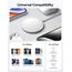 JSAUX 15W Mag-Safe Ladegerät Magnetisches Kabelloses Wireless Charger Pad Induktive Ladestation Kompatibel für MagSafe Ladegerät iPhone 16/16 Pro Max 15/15 Pro/15 Pro Max 14 Plus/14 13 Airpods Silber
