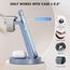 3 in 1 für iPhone Ladestation Schnelles Kabelloses Ladegerät - Wireless Charger für iPhone 17 Air 16e 16 15 14 13 12 11 X Pro Max & für Apple Watch und für Air Pods 4 3 2 Pro mit 18W Adapter (Blau)