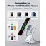 JSAUX Mag-Safe Ladestation iPhone, 15W Schnelles Wireless Charger mit 20W PD Adapter und Metallständer Kompatibel mit MagSafe-Ladegerät, iPhone 17 Air Pro Max/iPhone 16/15/14 13 12 Serie, Blau