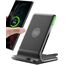 INIU Wireless Charger Stand, 15W Induktive Ladestation Schnelles Kabelloses Ladegerät Handy Ständer handyhalterung für iPhone 17 16 15 14 13 12 Pro Max Samsung Galaxy S23 S22 Google etc