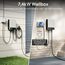 dé Wallbox 7,4kW mit App [6–32A, 1-phasig] mit Typ-2-Kabel 7,5 m, RFID & Halter, mit FI Typ B & IP54 – Ladestation für Model Y & andere BEV/PHEV, Weiß