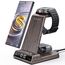 Wireless Charger für Samsung Ladestation für Galaxy S25 Ultra, Induktive Ladestation für Samsung Galaxy Watch Ultra/8/7/6, Kabelloses Ladegerät für Galaxy S24 Z Fold 6/Z Flip 6, Galaxy Buds