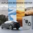 dé Wallbox 22kW mit App und Stromzähler & 10m Typ 2 Ladekabel, 3-Phasen EV-Ladegerät (6-32A, 400V), für BEV/PHEV, RCD Typ-B & IP54-Schutz, effiziente Ladestation für Zuhause, Schwarz