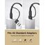JSAUX Mag-Safe Magnetisches kabelloses Ladegerät, 15 W, kompatibel mit MagSafe Ladegerät iPhone 15/15 Pro/15 Pro Max 14 13 12 Airpods Transparent