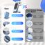 3 in 1 für iPhone Ladestation Schnelles Kabelloses Ladegerät - Wireless Charger für iPhone 17 Air 16e 16 15 14 13 12 11 X Pro Max & für Apple Watch und für Air Pods 4 3 2 Pro mit 18W Adapter (Blau)