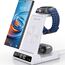 Wireless Charger für Samsung Ladestation für Galaxy S25 Ultra, Induktive Ladestation für Samsung Galaxy Watch Ultra/8/7/6, Kabelloses Ladegerät für Galaxy S24 Z Fold 6/Z Flip 6, Galaxy Buds