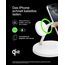 Belkin BoostCharge Pro 3-in-1 Qi2 Kabelloses Ladegerät, MagSafe-Kompatibles Ladegerät, Induktive Ladestation für die Apple iPhone 17, Air, 16, Pixelsnap, Apple Watch, AirPods, inkl. Netzteil – Weiß
