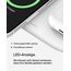 Belkin BoostCharge Pro kabellose 3-in-1-Ladestation mit magnetischem Qi2, 15 W, Schnellladegerät, Wireless Charger kompatibel mit den iPhone-Serien 16, AirPods, Apple Watch usw. – Weiß