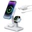 ESR 3 in 1 Ladestation für Apple Watch und iPhone, 3 in 1 Magsafe ladestation, Induktive Ladestation für iPhone 17e/17/16/15/14/13, für Apple Watch/AirPods 4/3/Pro, Weiß