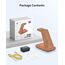JoyGeek 3 in 1 Induktive Ladestation für Samsung, Wireless Charger für Samsung S26/S25/S24/S23/ZFlip/Fold, Induktionsladegerät für Galaxy Watch Ultra/8-4, Kabelloses Ladegerät für Galaxy Buds-Bambus