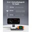 Induktive Ladestation Kompatibel mit Magsafe Ladegerät,QTlier 3 in 1 iPhone Ladestation für Air 17/16/15/14/13/12 Serie,20W Wireless Charger für Apple Watch 10/9/8/7/6/5/4/3 und AirPods (Schwarz)