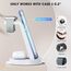 3 in 1 für iPhone Ladestation Schnelles Kabelloses Ladegerät - Wireless Charger für iPhone 17 Air 16e 16 15 14 13 12 11 X Pro Max & für Apple Watch und für Air Pods 4 3 2 Pro mit 18W Adapter (Weiß)